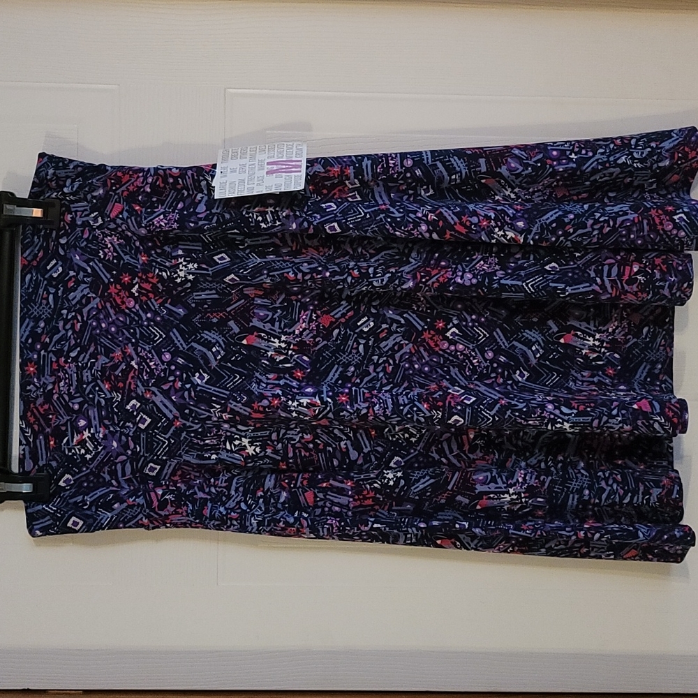 NWT Lularoe Slinky Material Azure Midi Skirt - Medium